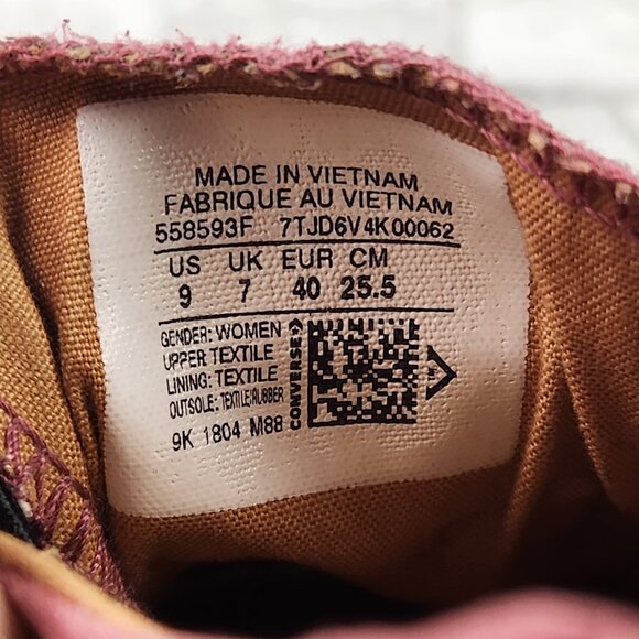 Converse Shoreline Slip On Women's Sz 9 Dusty Rose Sneakers Casual Comfort Style - Picture 10 of 10